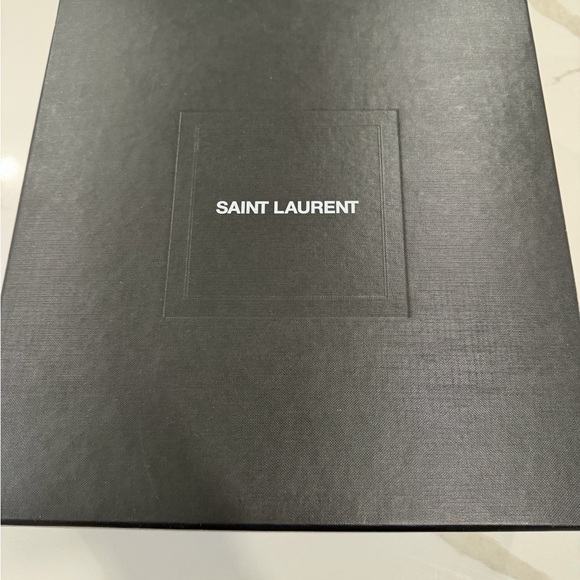 Saint Laurent Bold Red Platform Heels - Picture 5 of 6
